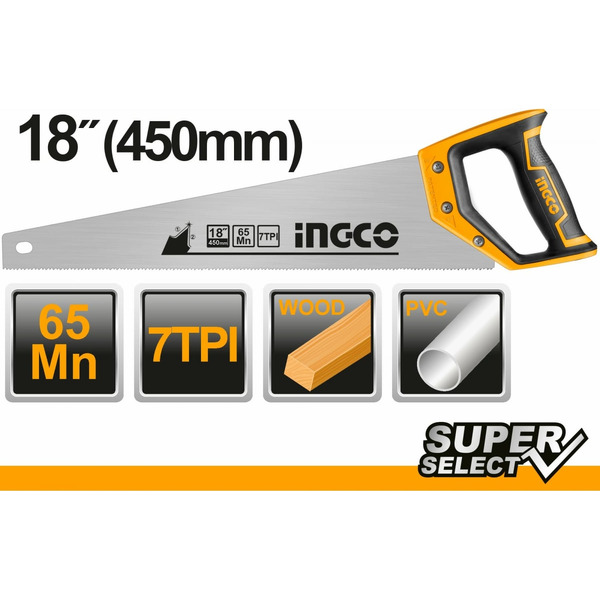 Ножовка по дереву INGCO HHAS15450