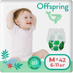 Трусики-подгузники Offspring M 6-11кг Тропики (42 шт)