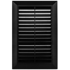 Решетка с сеткой от насекомых Awenta Classic T26CZ 17x24 (черный)