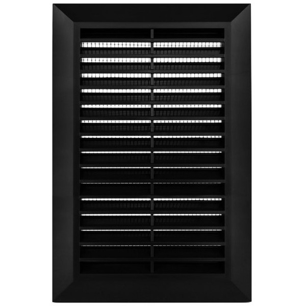 Решетка с сеткой от насекомых Awenta Classic T26CZ 17x24 (черный)