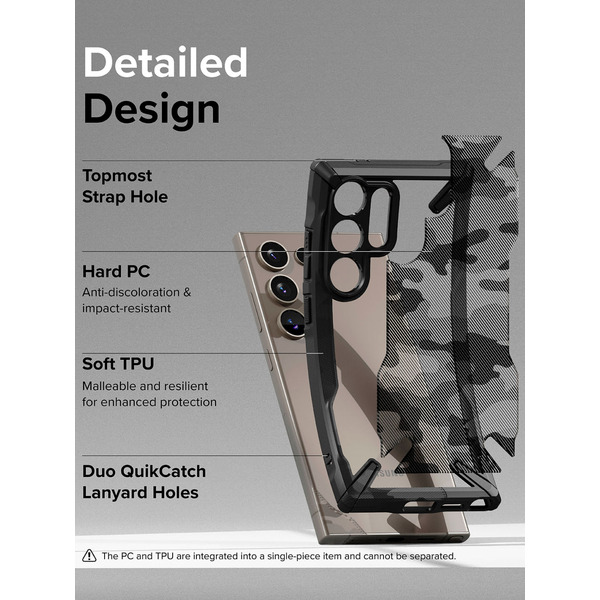 Чехол Ringke FUSION X для Galaxy S24 Ultra CAMO BLACK