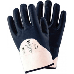 Перчатки трикотажные х/б с частичным нитриловым покрытием Arcticus 4430 р.10 синий