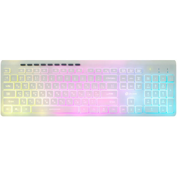 Клавиатура Oklick 490ML (белый)