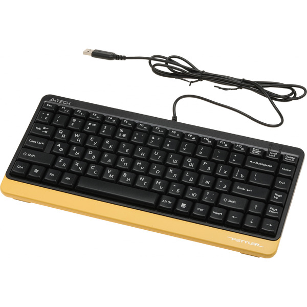 Офисный набор A4Tech Fstyler F1110 (черный/желтый)