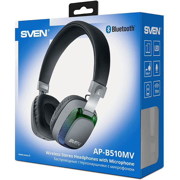 Наушники с микрофоном SVEN AP-B510MV (черный)