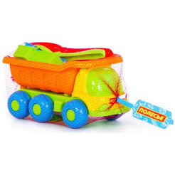 Игровой набор Полесье №269 "Кеша" (самосвал + набор игрушек для песочницы)