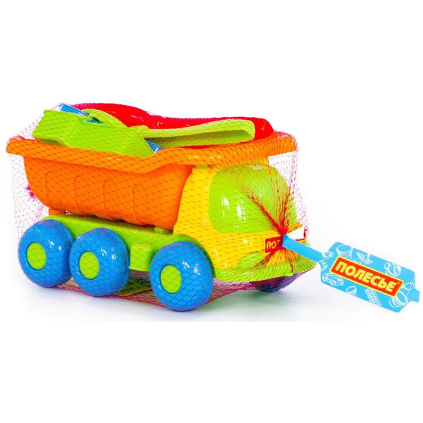 Игровой набор Полесье №269 "Кеша" (самосвал + набор игрушек для песочницы)