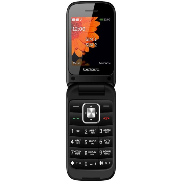Сотовый телефон Texet TM-422 (+ЗУ WC-111) гранатовый