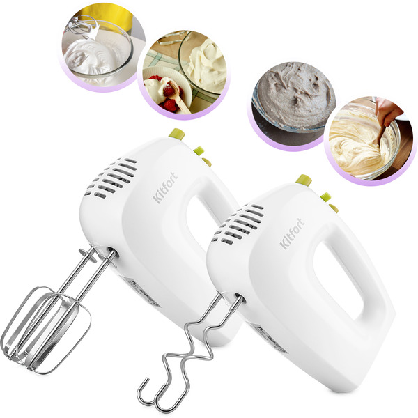 Миксер KITFORT KT-3071-2 (бело-салатовый)