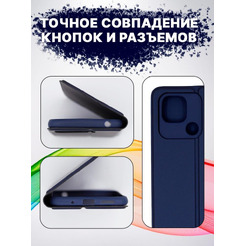 Чехол-книга Bingo Magnetic для XIAOMI Redmi 10C Синий