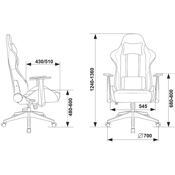 Кресло игровое Zombie Neo 3C1 (1972993) серый