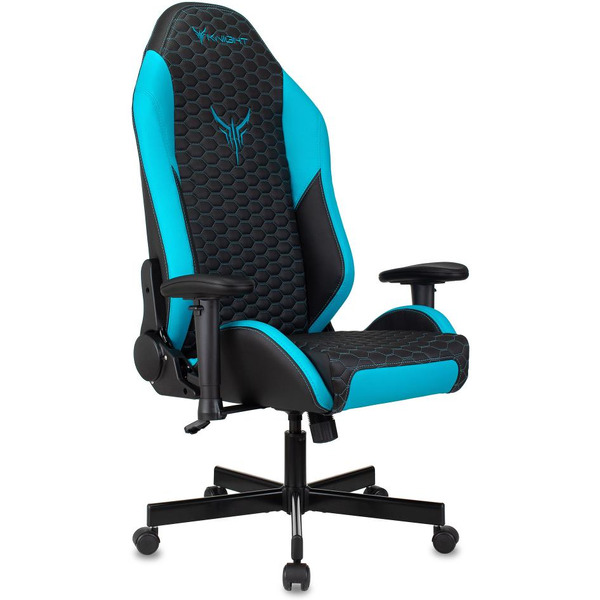 Кресло игровое Knight Neon (1717271) черный/голубой