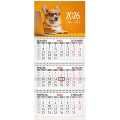 Календарь BRAUBERG Умный корги 116803