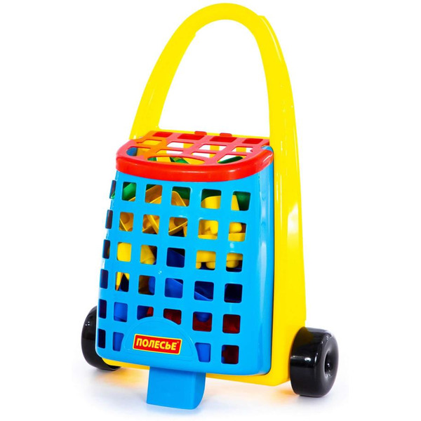 Конструктор Полесье 46888 Забавная тележка + Конструктор "Беби"