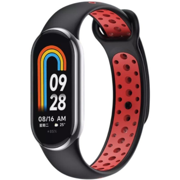 Ремешок Bingo Sport для Xiaomi Mi Band 8 Черный с красным