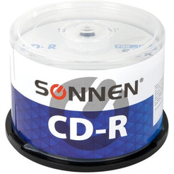 CD-R SONNEN 700Мб, 52x, набор 50 шт. 512570