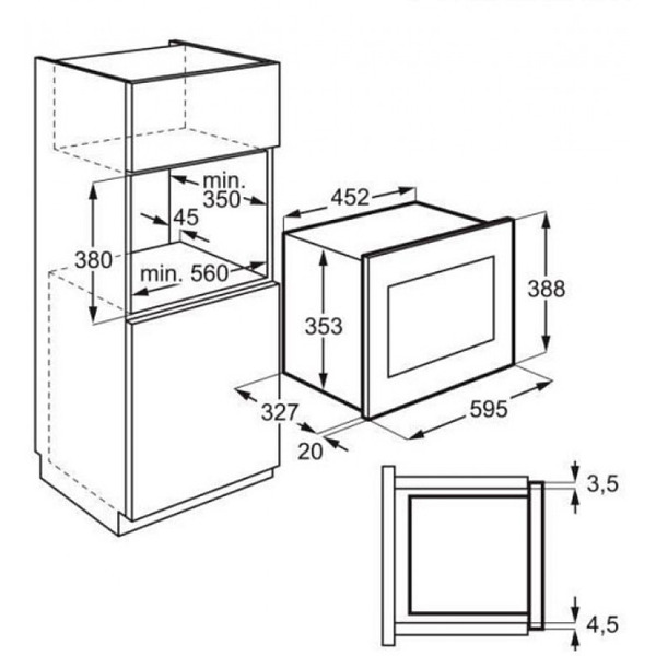 Встраиваемая микроволновая печь ELECTROLUX LMS2203EMK
