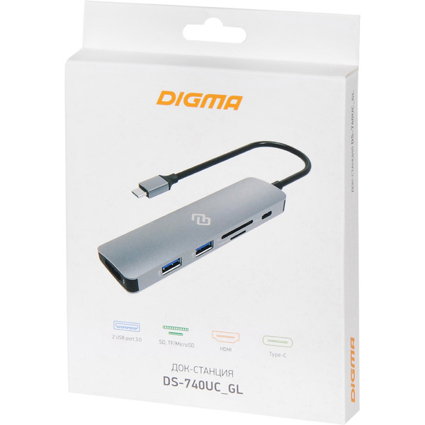 Стыковочная станция Digma DS-740UC_GL