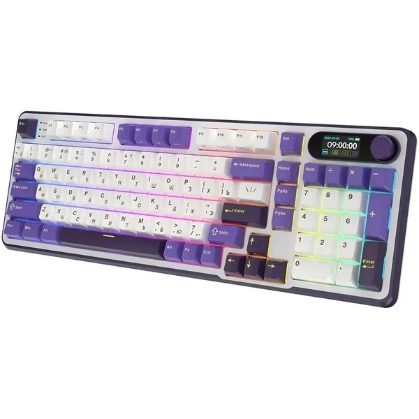 Клавиатура механическая Royal Kludge RK-S98 Blackberry Chartreuse switch