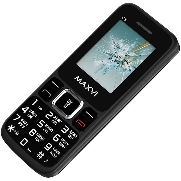 Мобильный телефон Maxvi C3i (черный)