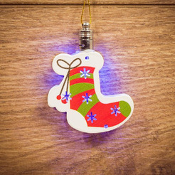 Елочная игрушка Neon-night Новогодний носок (501-099)