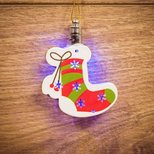 Елочная игрушка Neon-night Новогодний носок (501-099)