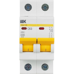 Выключатель автоматический IEK ВА 47-29 2п 63А С MVA20-2-063-C