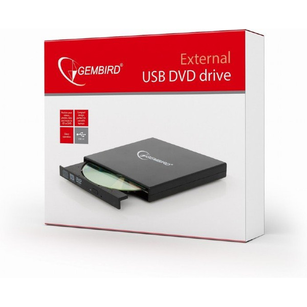 Привод оптических дисков GEMBIRD DVD-USB-02