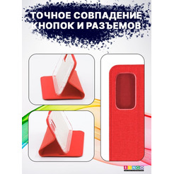 Чехол-книга BINGO Book для XIAOMI Redmi Note 11 Pro/Note 12 Pro 4G красный