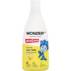 Детский экогель для душа 2в1 WONDER LAB банановый рай 0. 55 л