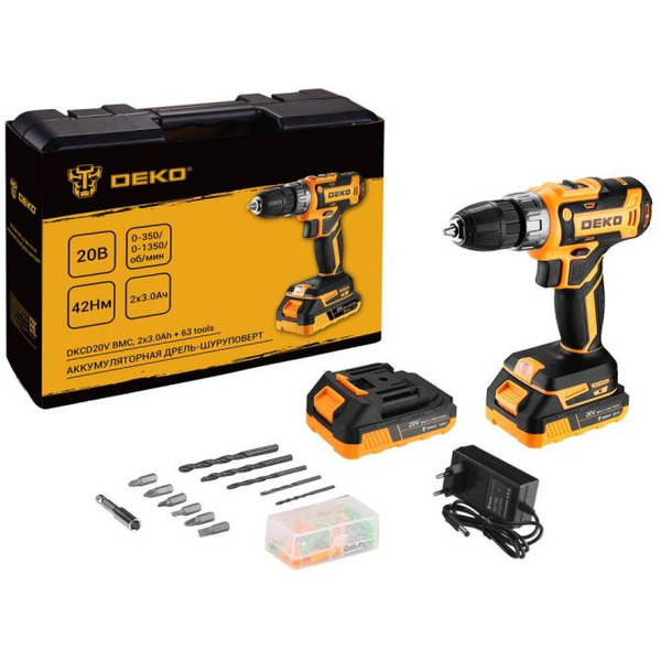 Дрель-шуруповерт Deko DKCD20V 080-1009