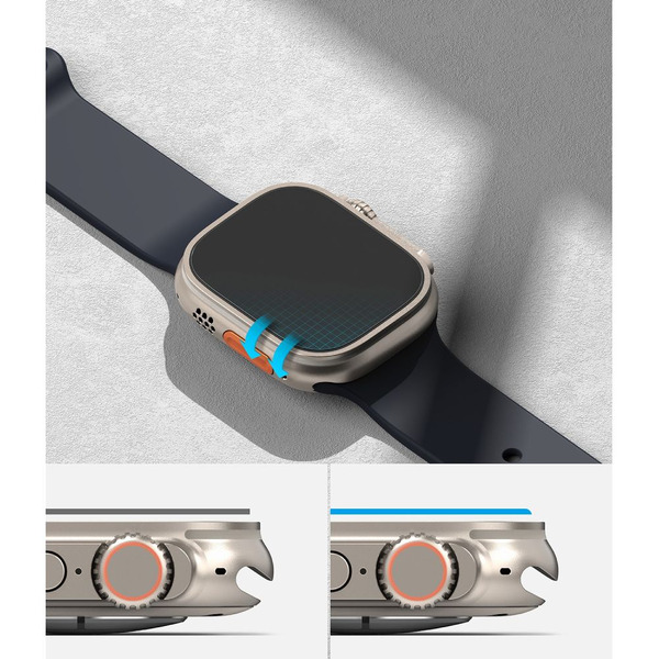 Защитное стекло RINGKE ID FC GLASS для APPLE WATCH ULTRA 1 / 2 (49 MM) CLEAR (4шт)