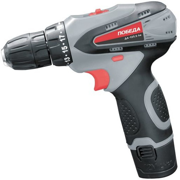 Дрель-шуруповерт аккумуляторная ПОБЕДА ДА-12П/2 Ли
