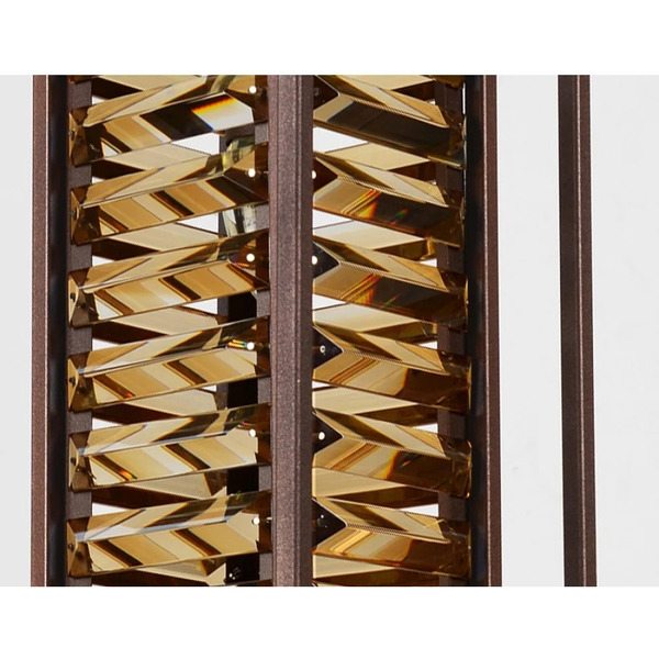 Подвесной светильник Ambrella Light с хрусталем TR5043 кофе/янтарь E27х1