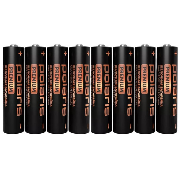 Батарейки щелочные Polaris PB AAA (8шт) Premium