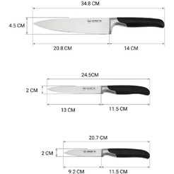 Набор ножей POLARIS Graphit-4SS