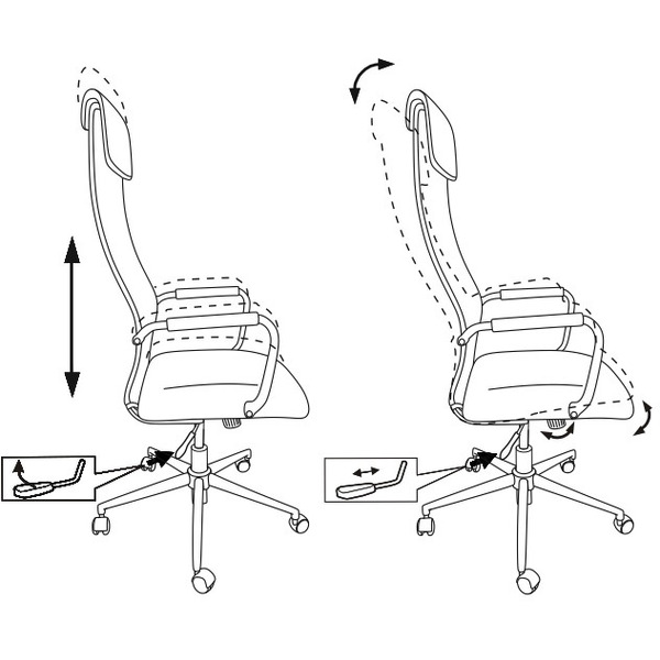 Кресло Бюрократ KB-9N/DG/TW-04 TW-12 (серый)