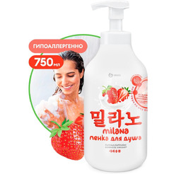 Пенка для душа Grass Milana с экстрактом клубники 750 мл 125464