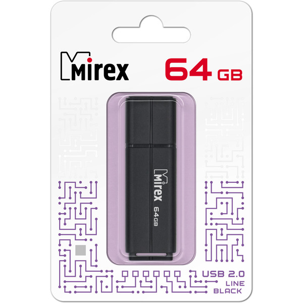 USB Flash Mirex Color Blade Line 64GB 13600-FMULBK64