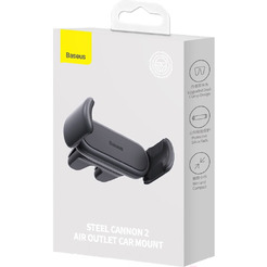 Держатель для смартфона Baseus Steel Cannon 2 Air Outlet Car Mount SUGP000001 (черный)