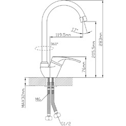 Смеситель AV Engineering AVURS4-A120-439