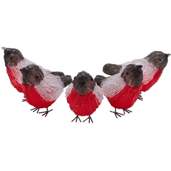 Акриловая светодиодная фигура NEON-NIGHT Семья снегирей 513-346