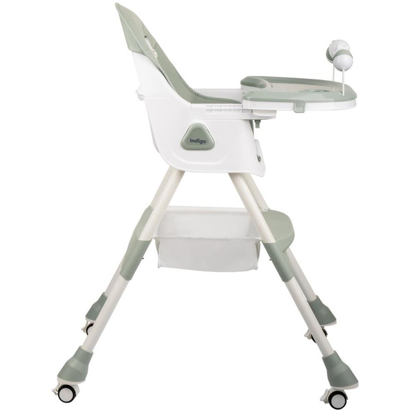 Стульчик для кормления INDIGO Corn (зеленый/серый)