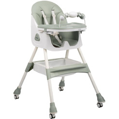 Стульчик для кормления INDIGO Corn (зеленый/серый)