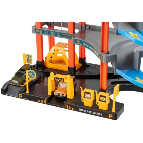 Паркинг 3-уровневый с дорогой и автомобилями Labalu P9488A-1 (желтый) 9270651