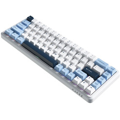 Компьютерная клавиатура AJAZZ AK680 MAX (8+1K) сине-бело-темно-синие клавиши