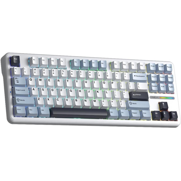 Клавиатура AULA F87 (синий/белый/фиолетовый)