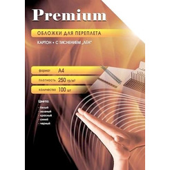 Обложки картонные Office Kit LWA400250 (текстура лён, А4, 250 гр./м2, белые, 100 шт.)