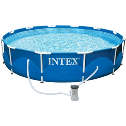 Каркасный бассейн INTEX Metal Frame 28202NP (305x76 см) c фильтр-насосом
