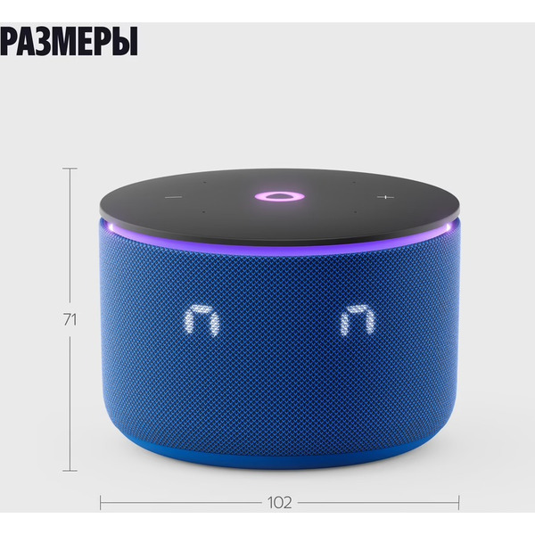 Умная колонка Яндекс.Станция Мини 3 Про (YNDX-00059BLU) синий